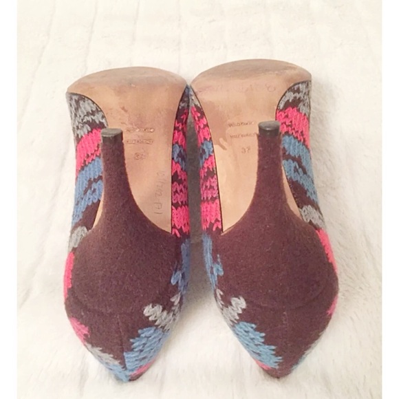 🎨 Artisan Italian Wool Tapestry Pumps – Rare Bettye Muller – EU 37 - Picture 5 of 8